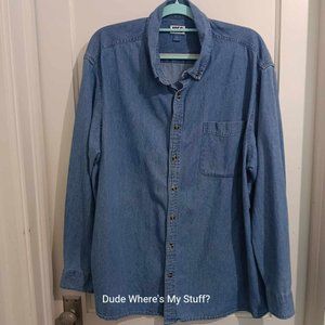 JOE'S USA DENIM - MEN'S LONG SLEEVE CASUAL SHIRT - MEN'S SIZE: 3XL